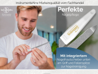 Profi Nagelfeilen Set aus Solingen Manikre Feile 2-Seitig Fein/Grob Saphirnagelfeilen zur optimalen Nagelpflege