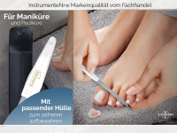 Profi Nagelfeilen Set aus Solingen Manikre Feile 2-Seitig Fein/Grob Saphirnagelfeilen zur optimalen Nagelpflege