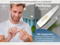 Profi Nagelfeilen Set aus Solingen Feilen 2-Seitig Fein/Grob Saphirnagelfeilen