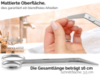 Lange Nagelschere fr Senioren Abgerundete Stumpfe Sicherheits-Funagelschere mit Mikrozahnung - Alternative Nagelzange Nagelschneider-Schere