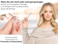 Lange Nagelschere fr Senioren Abgerundete Stumpfe Sicherheits-Funagelschere mit Mikrozahnung - Alternative Nagelzange Nagelschneider-Schere