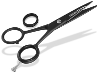 Haarschere Friseurschere Bartschere mit Mikroverzahnung 5 Zoll 12,7 cm Schwarz