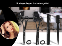 4-Teiliges Set Haarschere + Modellierschere 6 Zoll + Kamm + Effilierer