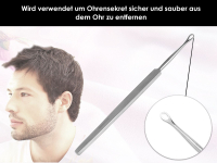 Ohrenreiniger Set Schlaufe klein und gro Universal Ohrenreinigungs Ohrlffel Set fr Menschen und Tiere