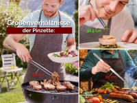 Kchenpinzette Grillpinzette Kochpinzette gerade 10,5 cm