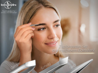 3-Teiliges Augenbrauen-Zupfpinzetten Set Schrg - Spitz - Gerade 8 cm
