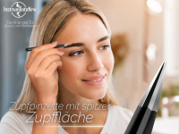 Spitze Zupfpinzette schwarz Beauty-Pinzette Haarzupfpinzette 9,5 cm