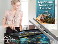 Aquarium Pinzette Gerade Futterpinzette Pflanzenpinzette 18,0 cm