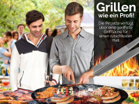 Profi Kochpinzette Grillpinzette Kchenpinzette Pinzette mit V Zahnung aus Edelstahl 14,5 cm