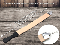 Profi Rasur Set Holzoptik mit Puma Schleifpaste 5 Teilig