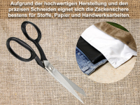 Linkshnder Haushaltsschere Kchenschere Schere 13 cm Rostfreies Edelstahl Papierschere Bastelschere Allzweckschere fr Arbeiten Rund im Haushalt